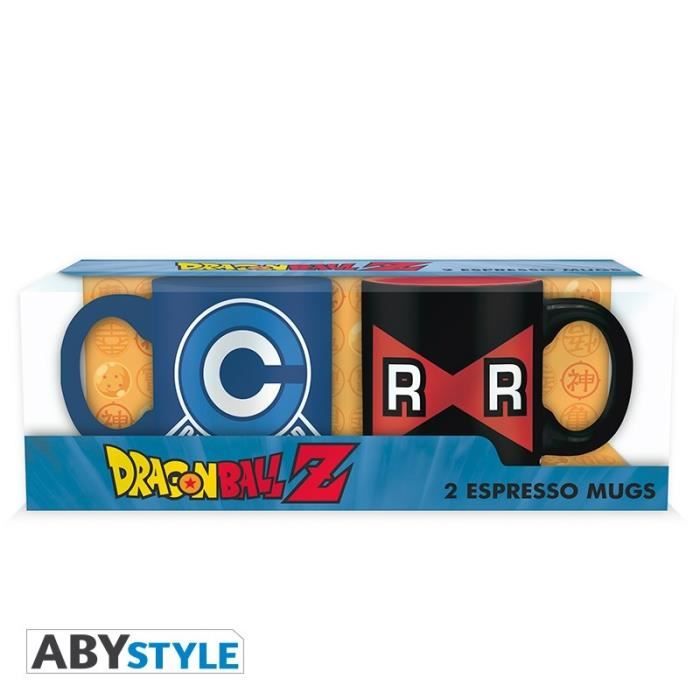 Set de 2 mugs Dragon Ball - 2 mugs à espresso - 110 ml - Capsule C VS Ruban R - ABYstyle