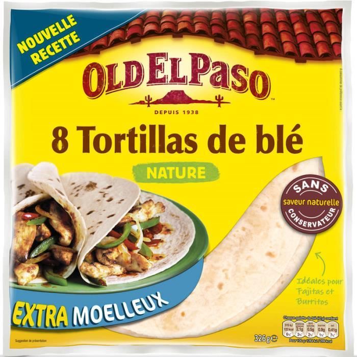 OLD EL PASO Tortillas de blé nature - 326 g