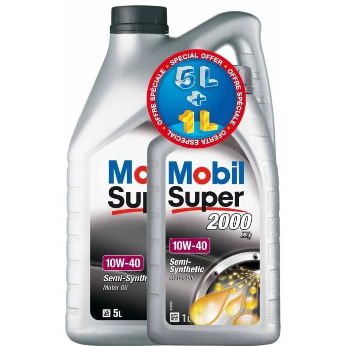 Huile MOBIL S2000 10W40 5+1L Essence gratuit
