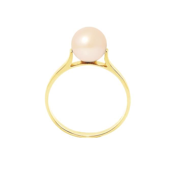 PERLINEA Bague Perle de Culture et Or Jaune 375° Femme