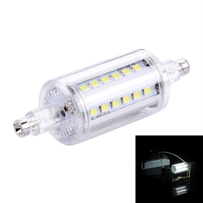 Ampoule 85 Horizontale 78mm Led 265v R7s Smd Lumière 5w 280lm 36 2835 Prise Blanche Ac Horizontal 0OvmNwy8n