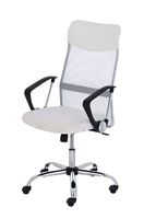 CHAISE DE BUREAU Fauteuil chaise de bureau en maille blanc avec 5 r CHAISE DE BUREAU Fauteuil chaise de bureau en maille blanc avec 5 r