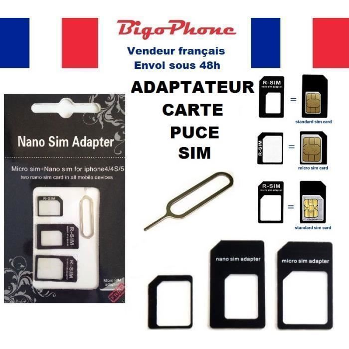 Adaptateur nano sim micro sim Achat / Vente Adaptateur nano sim micro sim pas cher Cdiscount