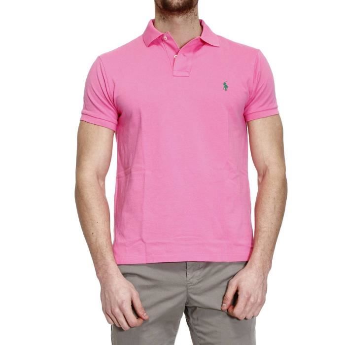 Polo ralph lauren homme rose - Achat / Vente pas cher