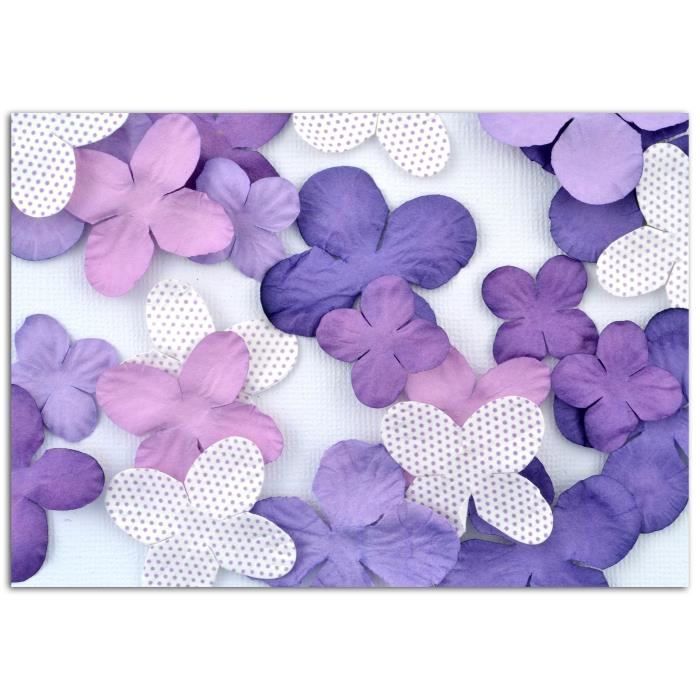 TOGA Pack de 25 Fleurs Violet