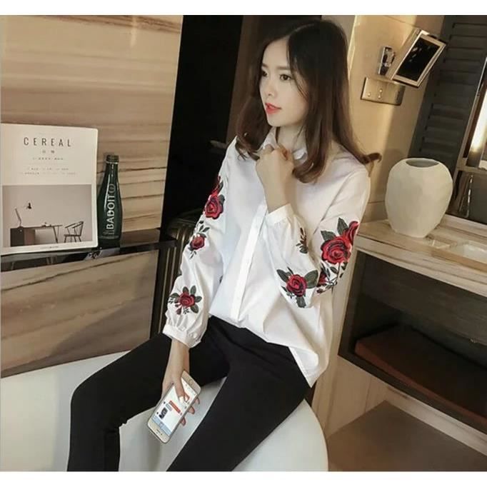 Chemise a fleur femme - Achat / Vente pas cher