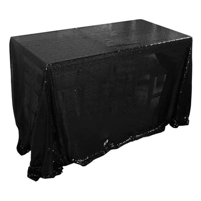 Etincelle Blacsequin Nappe Ronde Table En Tissu Couverture Pour Soiree De Mariage Decor 48 Pouces 1058