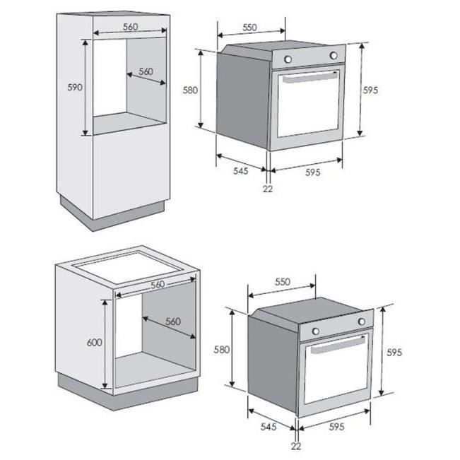 FCPK606X -Four électrique encastrable multifonction-Chaleur2