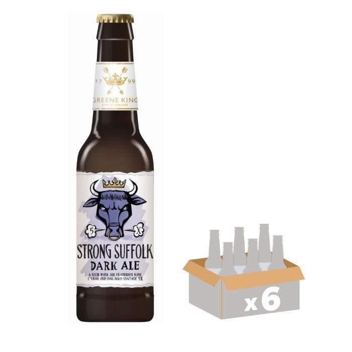 GREENE KING CRAFT STRONG SUFFOLK Bière Brune 0,33 L x 6