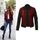Femme Blouson Jacket Chic Zipper Automne Bordeaux