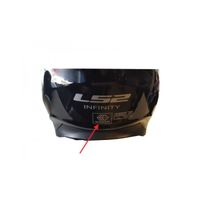 Ls2 Casque Jet Infinity Of521 Fibre Noir Visière Miroiror Achat