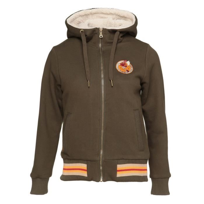EQUI-THEME Blouson à capuche d'équitation - Femme - Brun