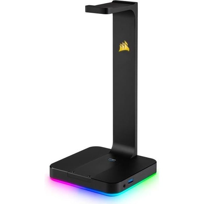 CORSAIR Support pour casque Gaming Premium - 7.1 Son surround - ST100 RVB