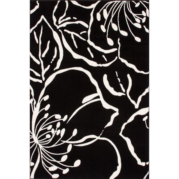 Tapis De Salon Poil Plat Fleurs Dessin Modernenouveau