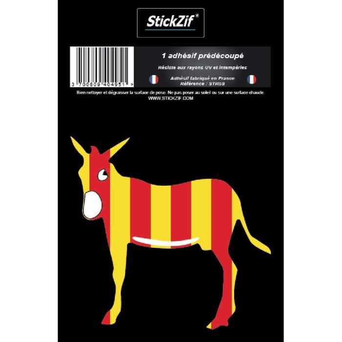 STICKZIF 1 Adhésif Symbole Âne Catalan STR5S