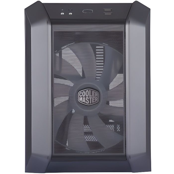 COOLER MASTER MasterCase H100 - Boitier Gaming RGB ( Mini ITX, 1x Ventilateur de 200mm RGB) - Noir