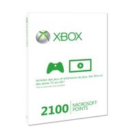 CARTE MULTIMEDIA 2100 Microsoft Points Xbox LIVE / Accessoire XBox3 CARTE MULTIMEDIA 2100 Microsoft Points Xbox LIVE / Accessoire XBox3