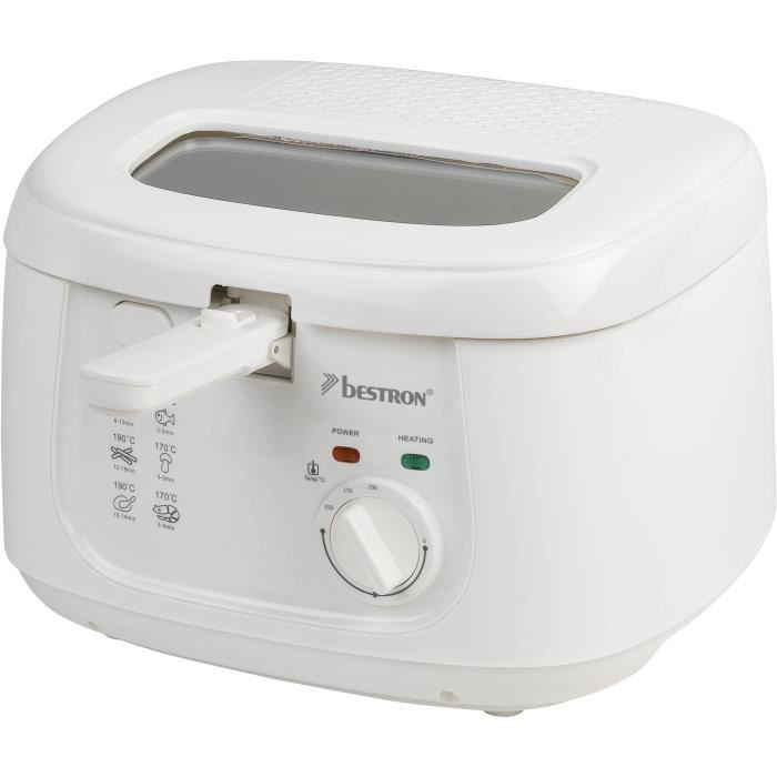 Friteuse - cuve 2,5L - 1800W - en blanc
