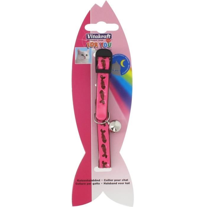 VITAKRAFT Collier sécurité - Rose - Pour chat