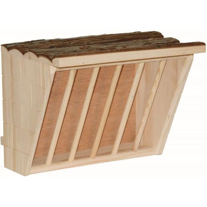 KERBL Râtelier à foin Nature XL - 28 x 20,5 x 22 cm - Pour rongeur