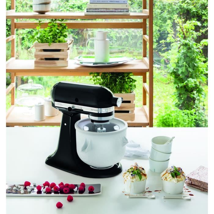 Pack KITCHENAID Robot pâtissier multifonction à tête inclinable de 4,8 L ARTISAN KitchenAid et Sorbetière