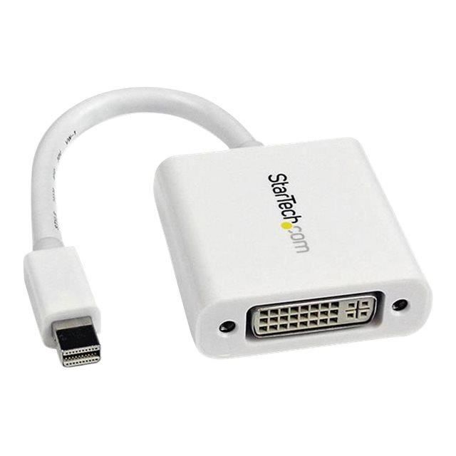 STARTECH Adaptateur vidéo Mini DisplayPort vers DVI - Convertisseur Mini DP vers DVI-I - M/F - 1920x1200 / 1080p - Blanc