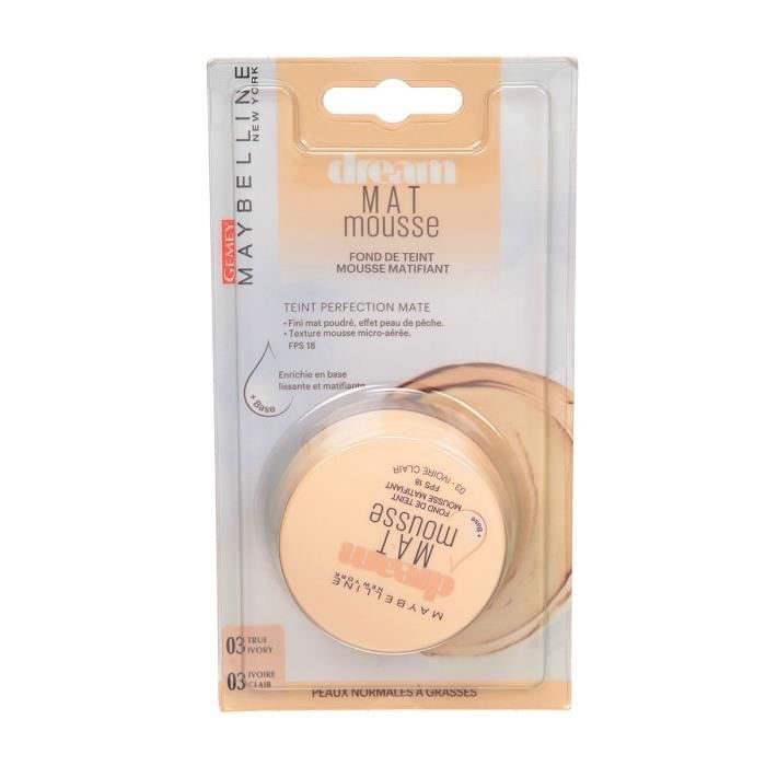 GEMEY MAYBELLINE Fond de teint Fluide Dream 03 Ivoire Blister