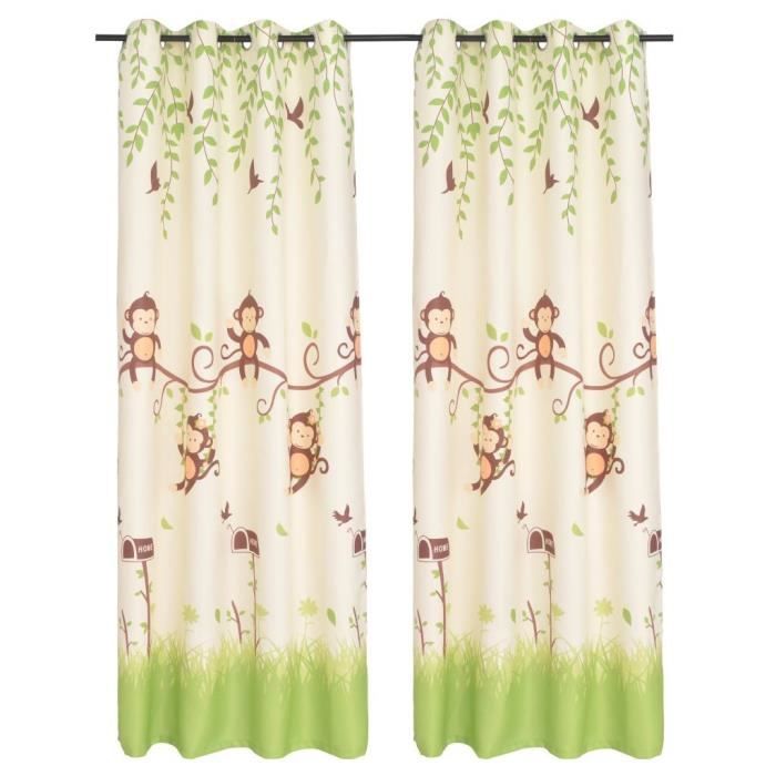P18 Rideau occultant imprime pour enfants 2 pcs 140 x 240 cm - Achat ... P18 Rideau occultant imprime pour enfants 2 pcs 140 x 240 cm - Achat ...