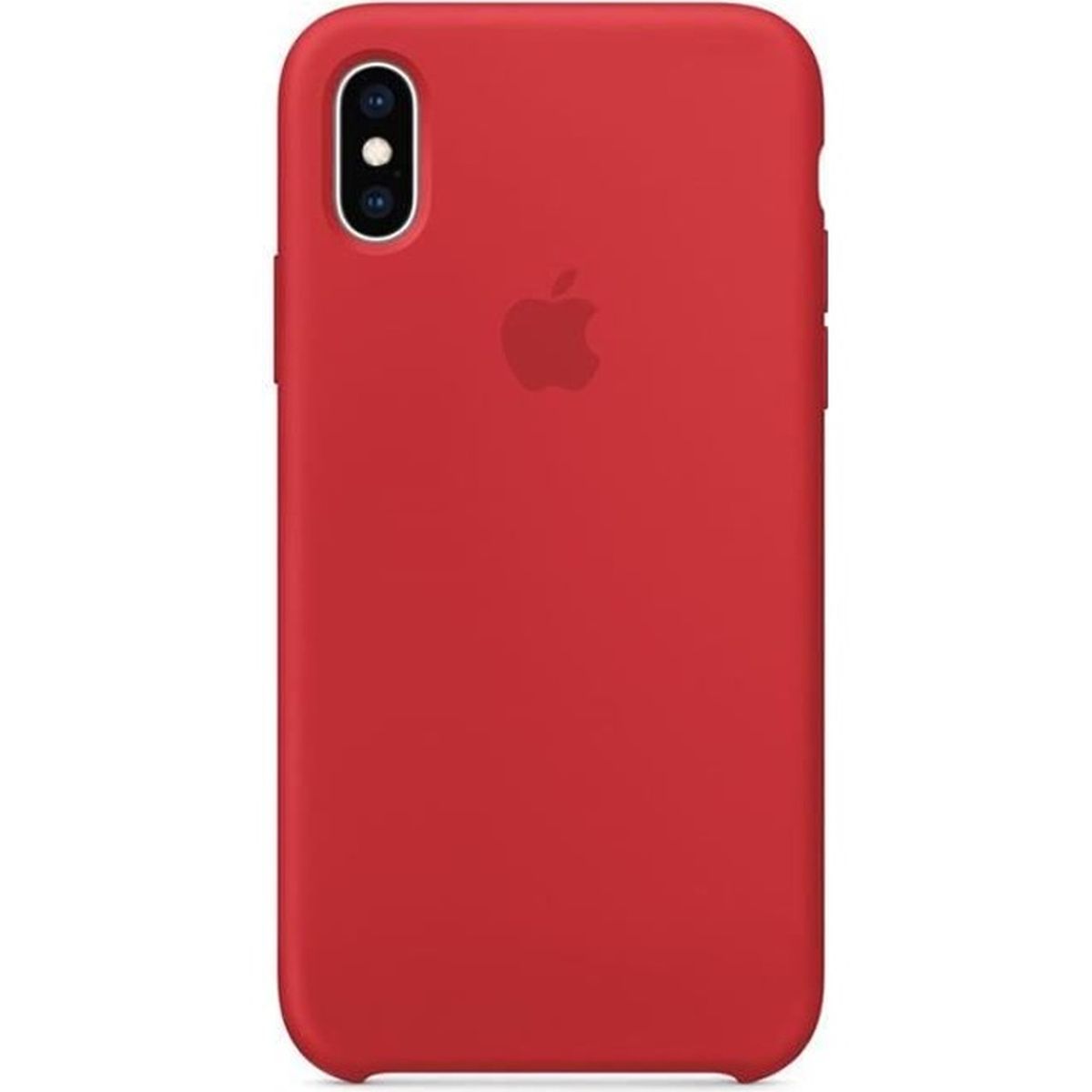 coque iphone xr silicone rouge cerise