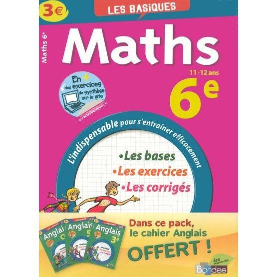 MATHS ; 6EME ; 11/12 ANS   Achat / Vente livre pas cher  