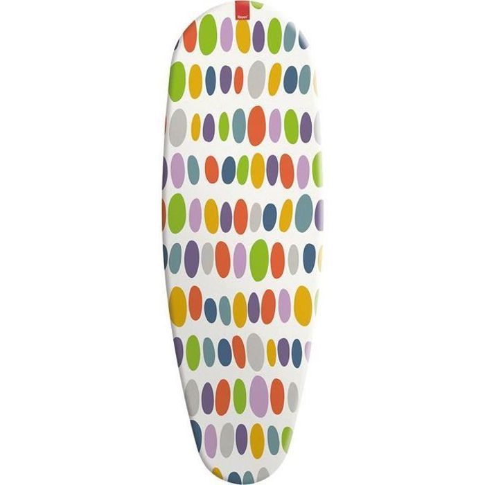 Housse table à repasser Premium clip - 130 x 47 cm - multicolore