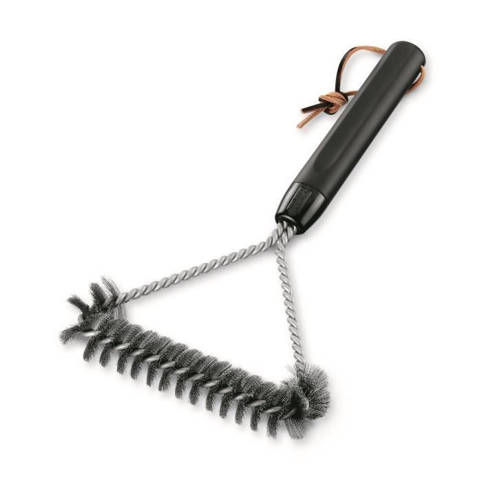 WEBER Brosse accessoire de nettoyage pour grille - En forme de T - 30 cm - Poils en acier inoxydable - 6494