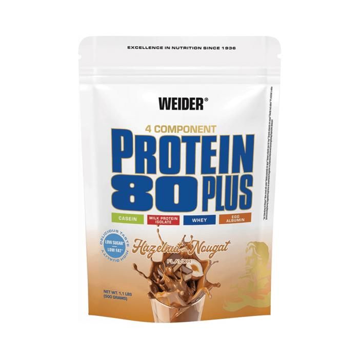 WEIDER Sachet de Protein 80+ Noisette Nougat 500g