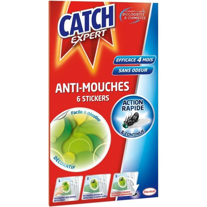 CATCH EXPERT Bandes adesives Anti Mouche x6
