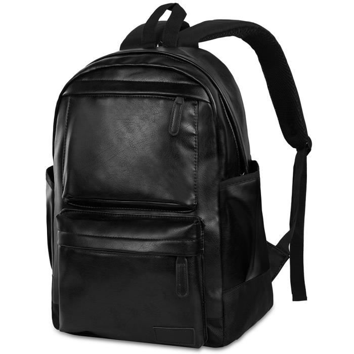 Sac a dos cuir noir homme - Achat / Vente pas cher
