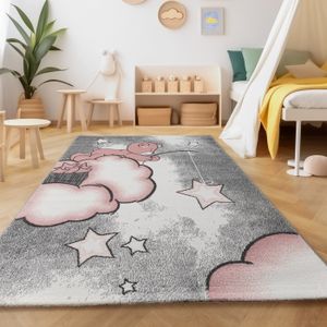 TAPIS Tapis enfant doux Bear nuage étoiles motif tapis r