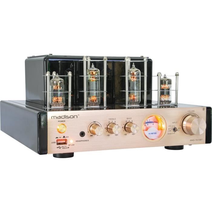 MADISON MAD-TA10BT Amplificateur stéréo à tubes 2x25W RMS