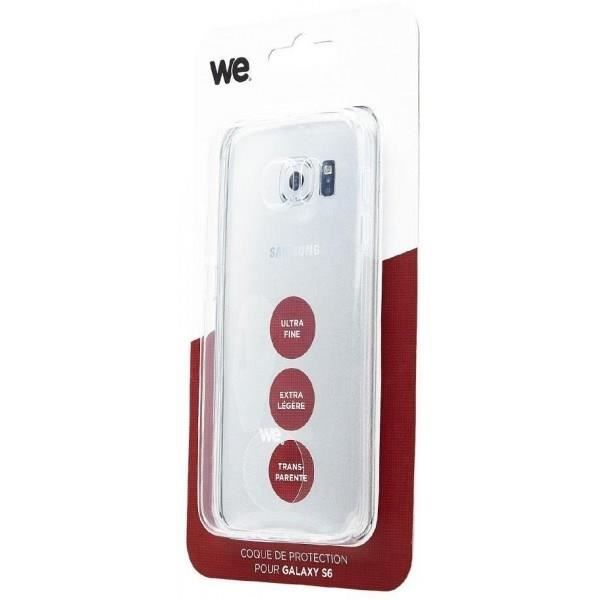 WE Coque de protection pour Galaxy S6 - Semi rigide - Transparente