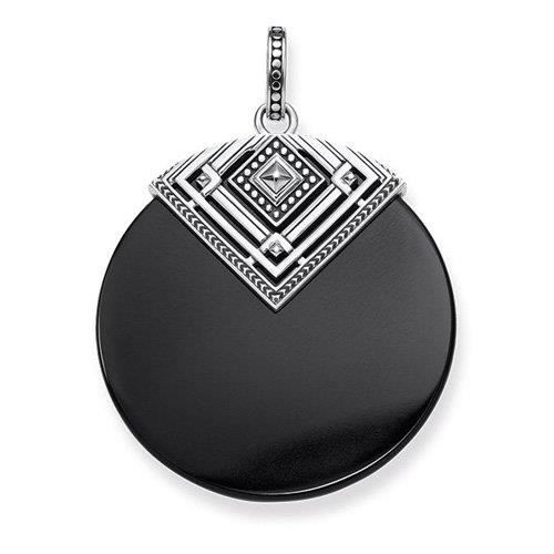 Thomas Sabo Femme 925 Argent|#Silver Noir Onyx Zircon