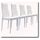 Lot de 4 Chaises Blanches ultra-confort