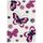 BUTTERFLY Tapis pour enfant 80x150 cm blanc, rose