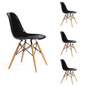 Abs Pieds En X4 Topazn Assise Noir Couleur Bois Chaises Massif nNkX0OPwZ8