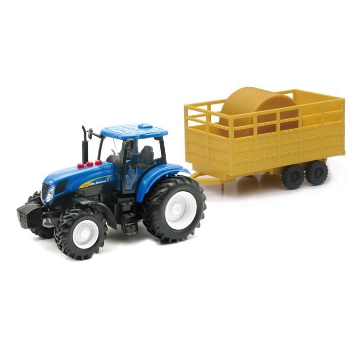 NEWRAY New Holland t7070 + Remorque