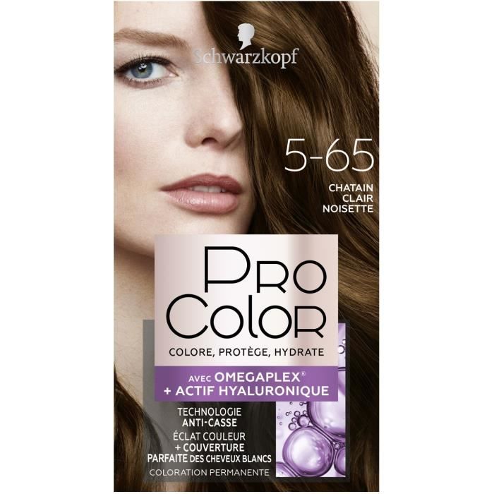 SCHWARZKOPF Coloration permanente Pro Color Chatain clair Noisette 565