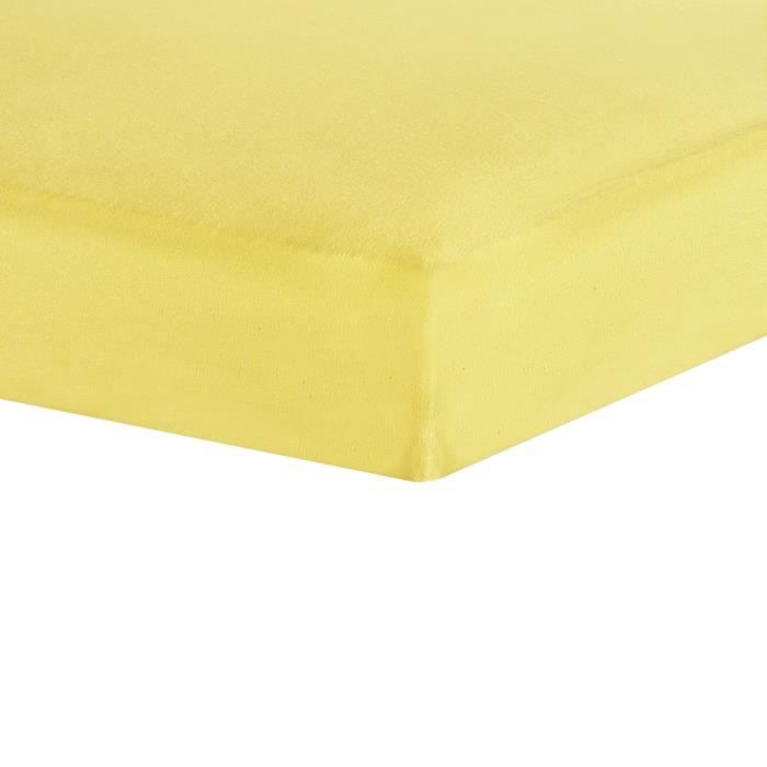 TROIS KILOS SEPT Drap housse - 40x80 cm - Jaune