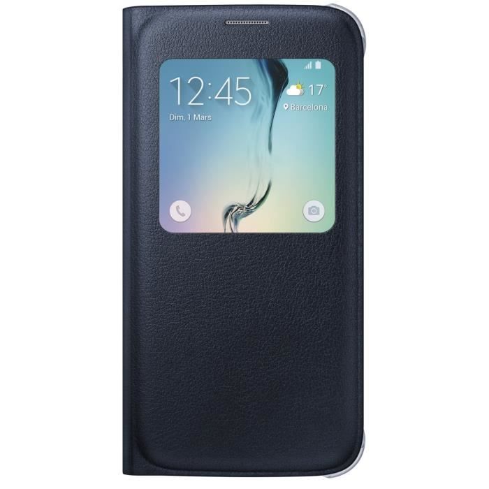 Samsung S View Etui Galaxy S6 Noir Achat coque bumper