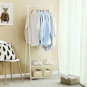 Sobuy Frg59 W Porte Vetement En Bois Penderie A Vetement Porte