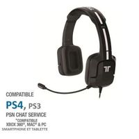 CASQUE - MICRO CONSOLE Casque Gaming Tritton Kunai Noir PS Vita-PS3-PS4 CASQUE - MICRO CONSOLE Casque Gaming Tritton Kunai Noir PS Vita-PS3-PS4