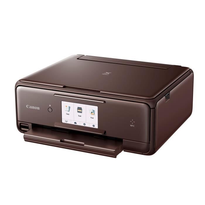 CANON Imprimante Multifonction 3 en 1 PIXMA TS8053 - Jet d'encre - WiFi - Couleur - Écran tactile - A4 - Marron