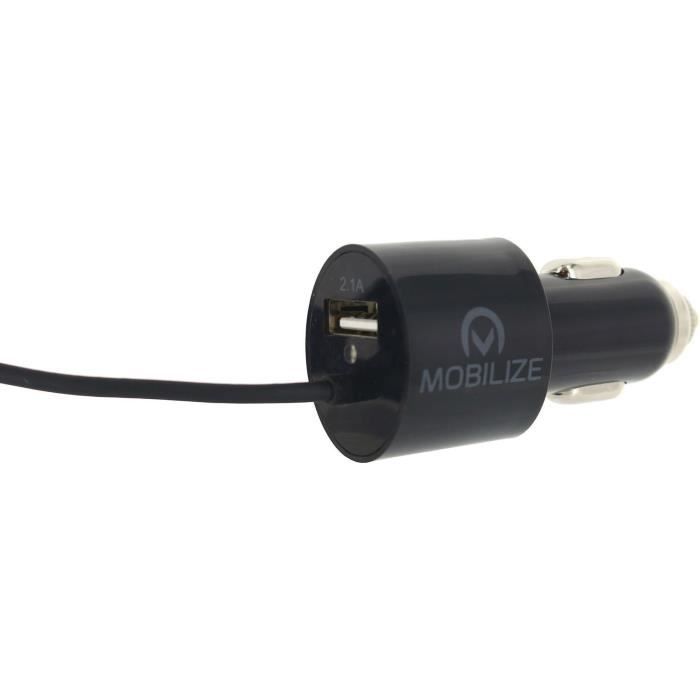 MOBILIZE Chargeur de voiture USB Noir